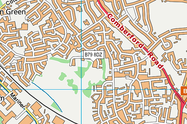 B79 8DZ map - OS VectorMap District (Ordnance Survey)