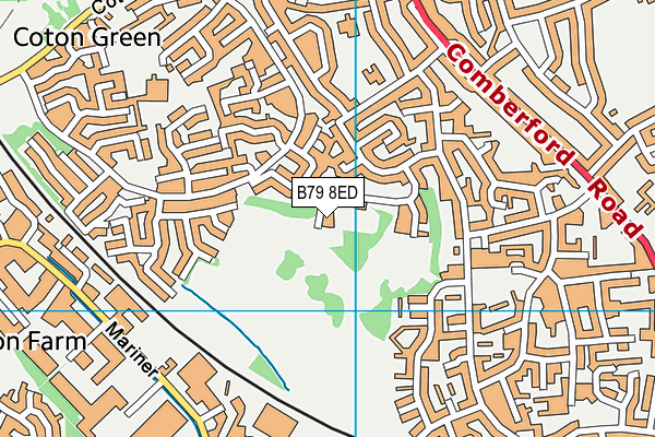 B79 8ED map - OS VectorMap District (Ordnance Survey)