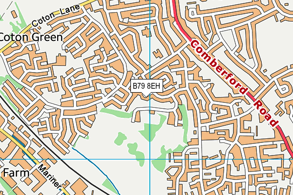 B79 8EH map - OS VectorMap District (Ordnance Survey)