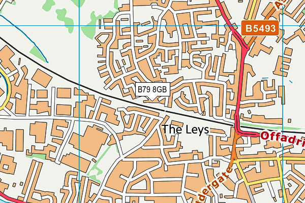 B79 8GB map - OS VectorMap District (Ordnance Survey)