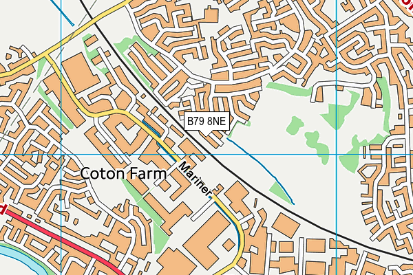 B79 8NE map - OS VectorMap District (Ordnance Survey)