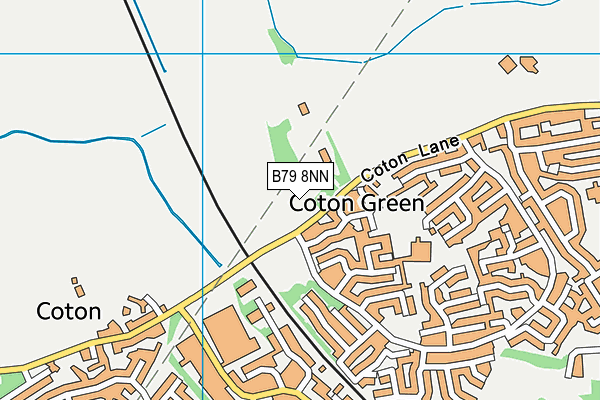 B79 8NN map - OS VectorMap District (Ordnance Survey)