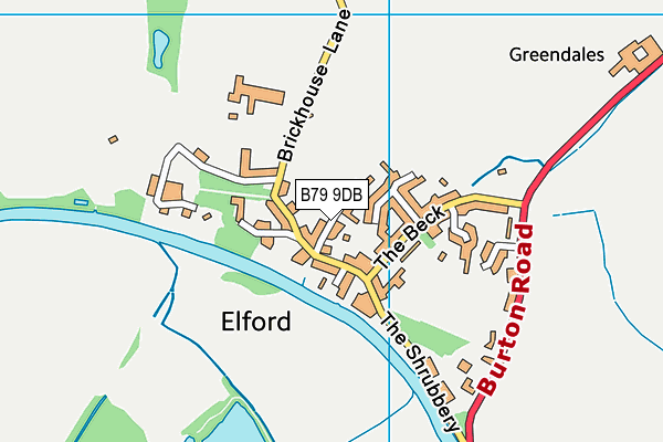 The Howard Primary School map (B79 9DB) - OS VectorMap District (Ordnance Survey)