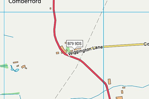 B79 9DS map - OS VectorMap District (Ordnance Survey)