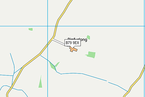 B79 9EX map - OS VectorMap District (Ordnance Survey)