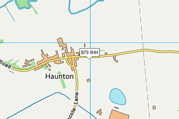 B79 9HH map - OS VectorMap District (Ordnance Survey)