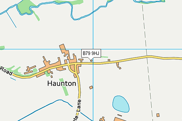 B79 9HJ map - OS VectorMap District (Ordnance Survey)