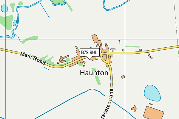B79 9HL map - OS VectorMap District (Ordnance Survey)