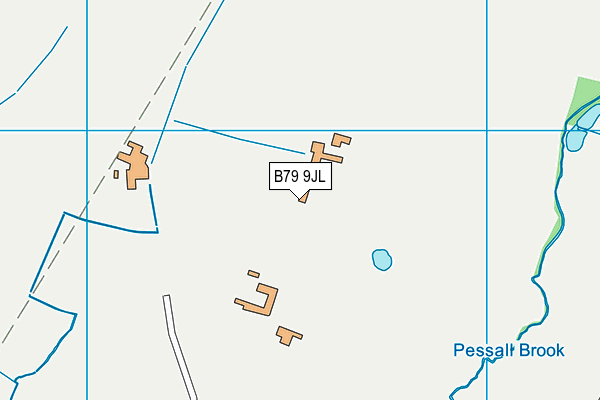 B79 9JL map - OS VectorMap District (Ordnance Survey)