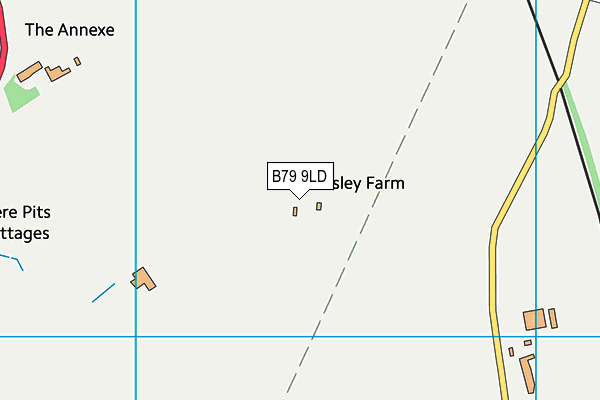 B79 9LD map - OS VectorMap District (Ordnance Survey)