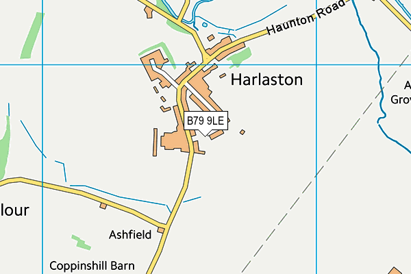B79 9LE map - OS VectorMap District (Ordnance Survey)
