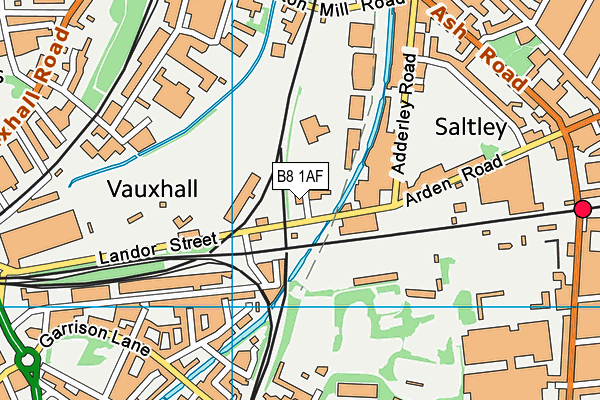 B8 1AF map - OS VectorMap District (Ordnance Survey)