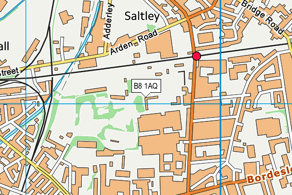 B8 1AQ map - OS VectorMap District (Ordnance Survey)