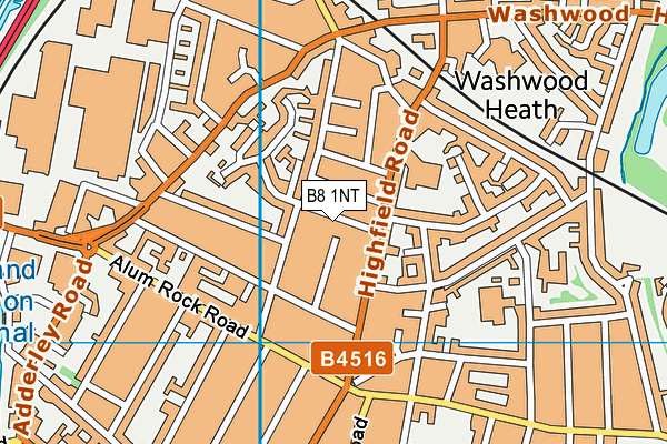 B8 1NT map - OS VectorMap District (Ordnance Survey)