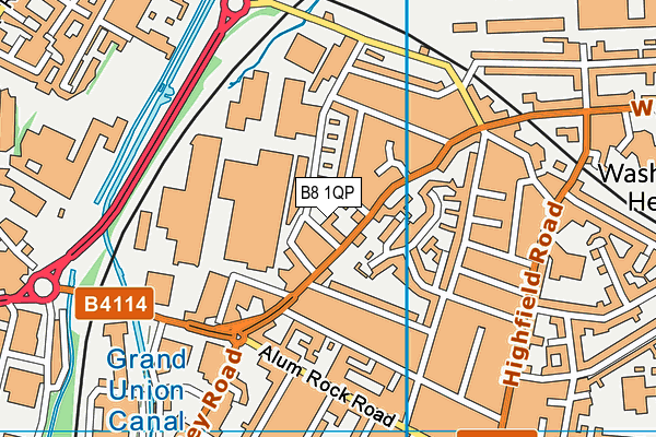 B8 1QP map - OS VectorMap District (Ordnance Survey)