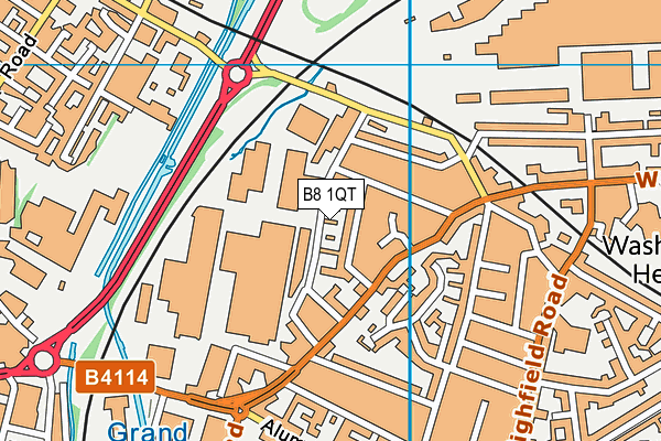 B8 1QT map - OS VectorMap District (Ordnance Survey)