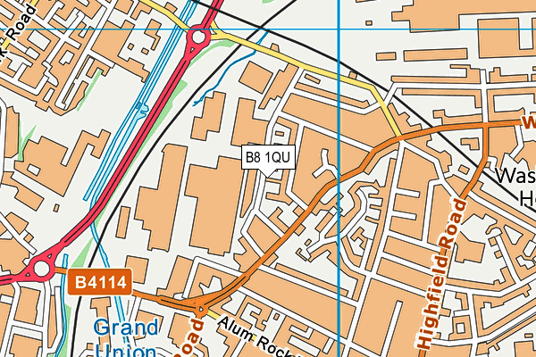 B8 1QU map - OS VectorMap District (Ordnance Survey)