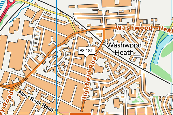 B8 1ST map - OS VectorMap District (Ordnance Survey)