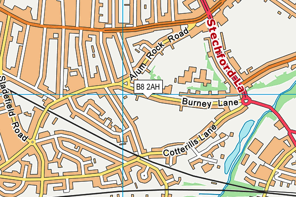 B8 2AH map - OS VectorMap District (Ordnance Survey)