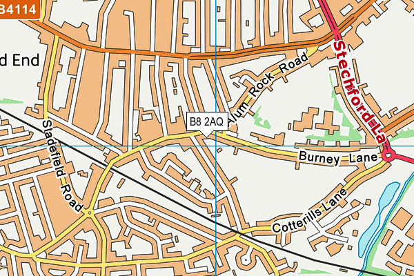 B8 2AQ map - OS VectorMap District (Ordnance Survey)