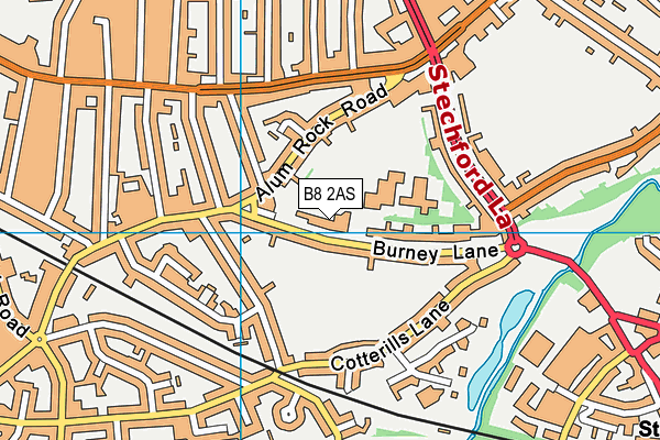 Washwood Heath Academy map (B8 2AS) - OS VectorMap District (Ordnance Survey)