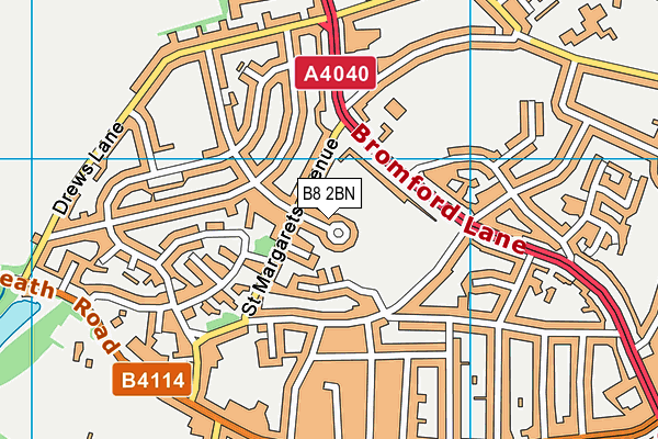 B8 2BN map - OS VectorMap District (Ordnance Survey)