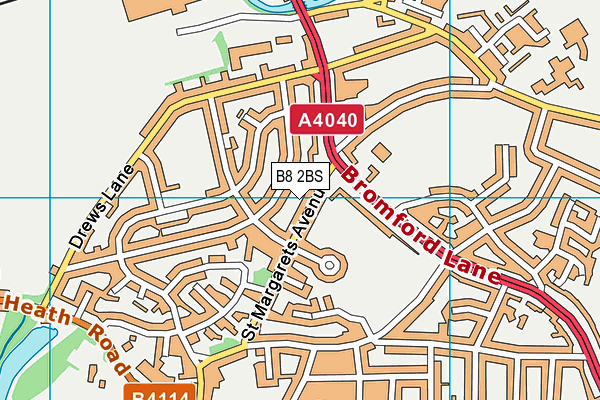 B8 2BS map - OS VectorMap District (Ordnance Survey)