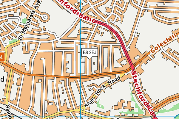 B8 2EJ map - OS VectorMap District (Ordnance Survey)