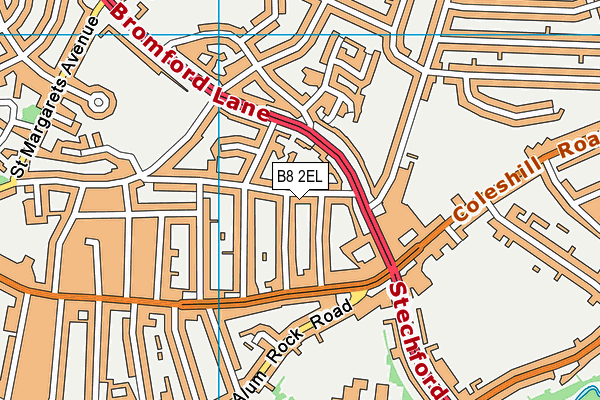 B8 2EL map - OS VectorMap District (Ordnance Survey)