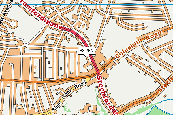 B8 2EN map - OS VectorMap District (Ordnance Survey)