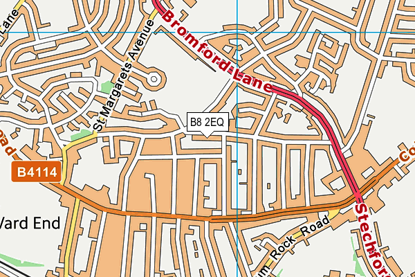 B8 2EQ map - OS VectorMap District (Ordnance Survey)