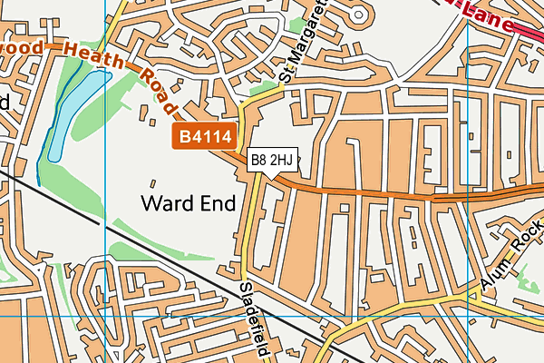 B8 2HJ map - OS VectorMap District (Ordnance Survey)