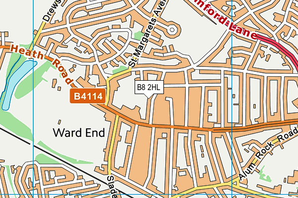 B8 2HL map - OS VectorMap District (Ordnance Survey)