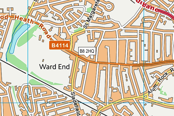 B8 2HQ map - OS VectorMap District (Ordnance Survey)