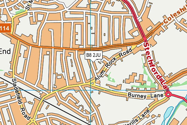 B8 2JU map - OS VectorMap District (Ordnance Survey)