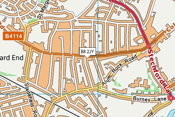 B8 2JY map - OS VectorMap District (Ordnance Survey)