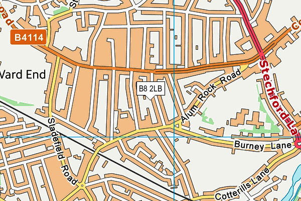 B8 2LB map - OS VectorMap District (Ordnance Survey)