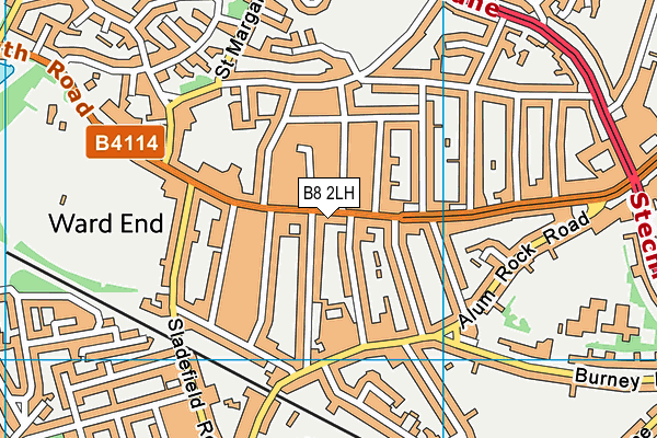B8 2LH map - OS VectorMap District (Ordnance Survey)