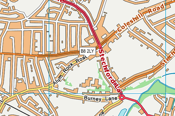 B8 2LY map - OS VectorMap District (Ordnance Survey)