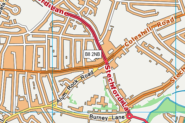 B8 2NB map - OS VectorMap District (Ordnance Survey)