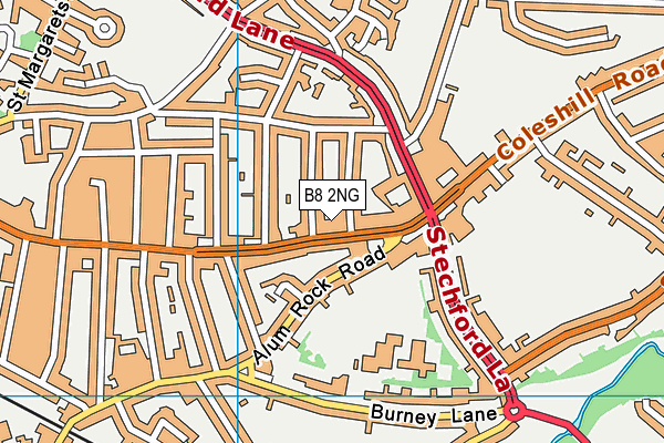 B8 2NG map - OS VectorMap District (Ordnance Survey)