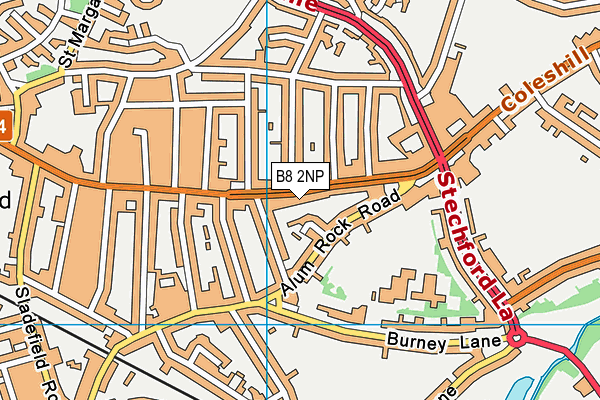 B8 2NP map - OS VectorMap District (Ordnance Survey)