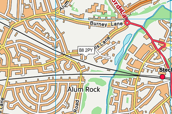 B8 2PY map - OS VectorMap District (Ordnance Survey)