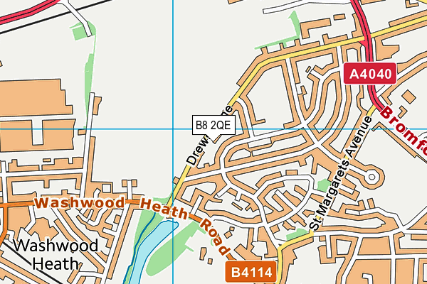 B8 2QE map - OS VectorMap District (Ordnance Survey)