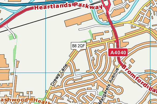 B8 2QF map - OS VectorMap District (Ordnance Survey)