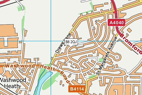 B8 2QJ map - OS VectorMap District (Ordnance Survey)