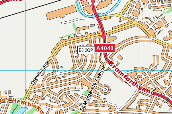 B8 2QP map - OS VectorMap District (Ordnance Survey)