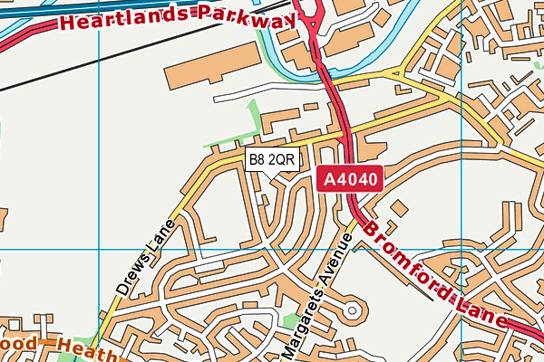 B8 2QR map - OS VectorMap District (Ordnance Survey)