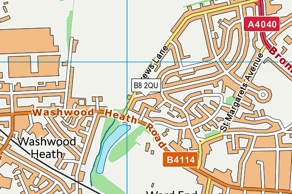 B8 2QU map - OS VectorMap District (Ordnance Survey)