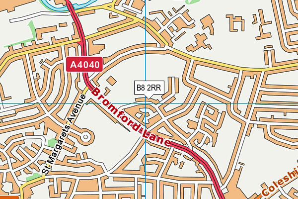 B8 2RR map - OS VectorMap District (Ordnance Survey)